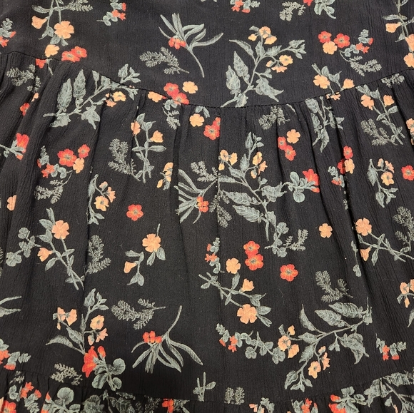 American Eagle Floral Dress Boho Open Shoulder Open Back Size Medium - Picture 14 of 16